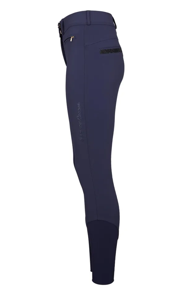 Holland Cooper Premium Mid Rise Breeches Yale Blue Women Breeches Holland Cooper Premium Mid Rise Breeches Yale Blue Women Breeches