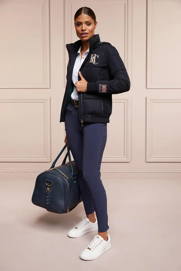 Holland Cooper Premium Mid Rise Breeches Yale Blue Women Breeches Holland Cooper Premium Mid Rise Breeches Yale Blue Women Breeches