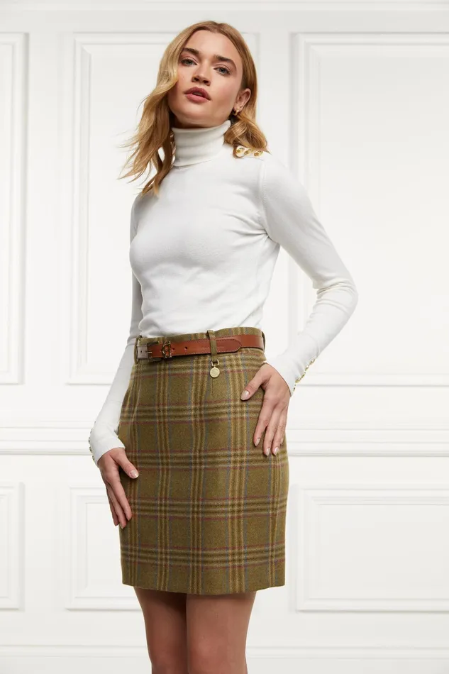 Holland Cooper Regency Skirt Avebury Green Check Women Tailoring Holland Cooper Regency Skirt Avebury Green Check Women Tailoring