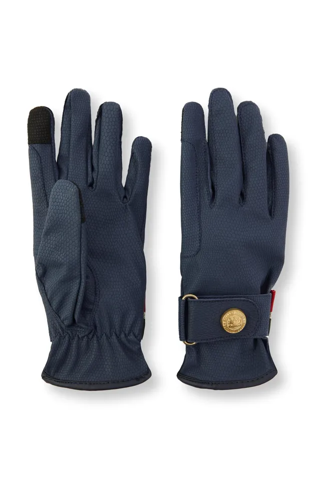 Holland Cooper Riding Glove Navy Women Riding Gloves