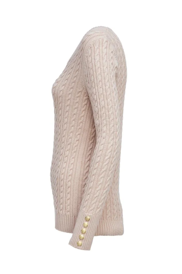 Holland Cooper Seattle VNeck Knit Oatmeal Women Knitwear Holland Cooper Seattle VNeck Knit Oatmeal Women Knitwear
