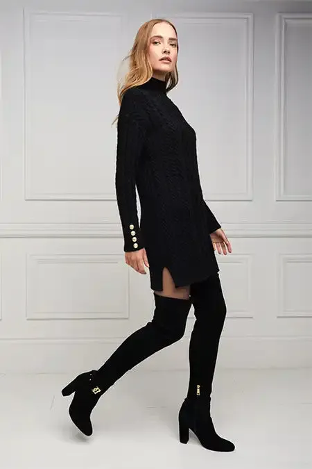 Holland Cooper Sloane Over The Knee Boot Black Women Boots Holland Cooper Sloane Over The Knee Boot Black Women Boots