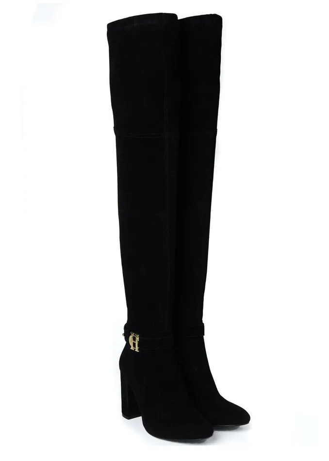 Holland Cooper Sloane Over The Knee Boot Black Women Boots Holland Cooper Sloane Over The Knee Boot Black Women Boots