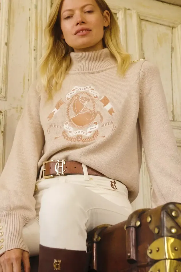 Holland Cooper Tour Roll Neck Knit Women Knitwear Holland Cooper Tour Roll Neck Knit Women Knitwear