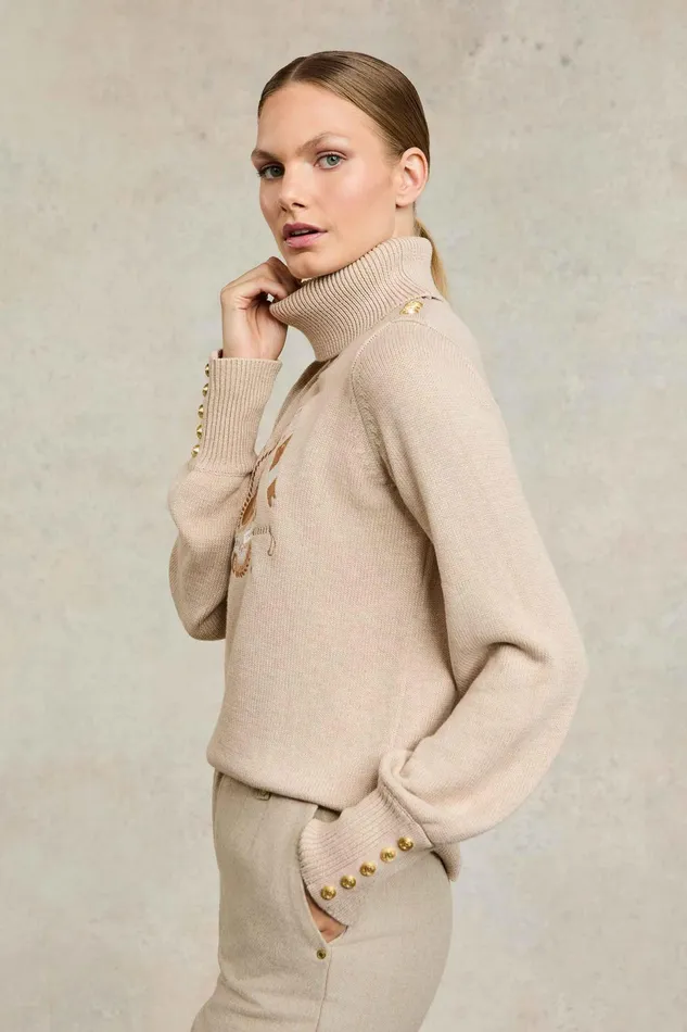 Holland Cooper Tour Roll Neck Knit Women Knitwear Holland Cooper Tour Roll Neck Knit Women Knitwear