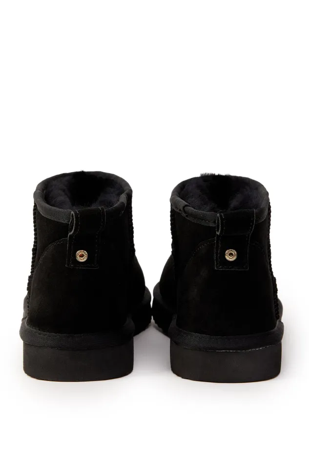 Holland Cooper Ultra Mini Shearling Boot Black Women Shearling Holland Cooper Ultra Mini Shearling Boot Black Women Shearling