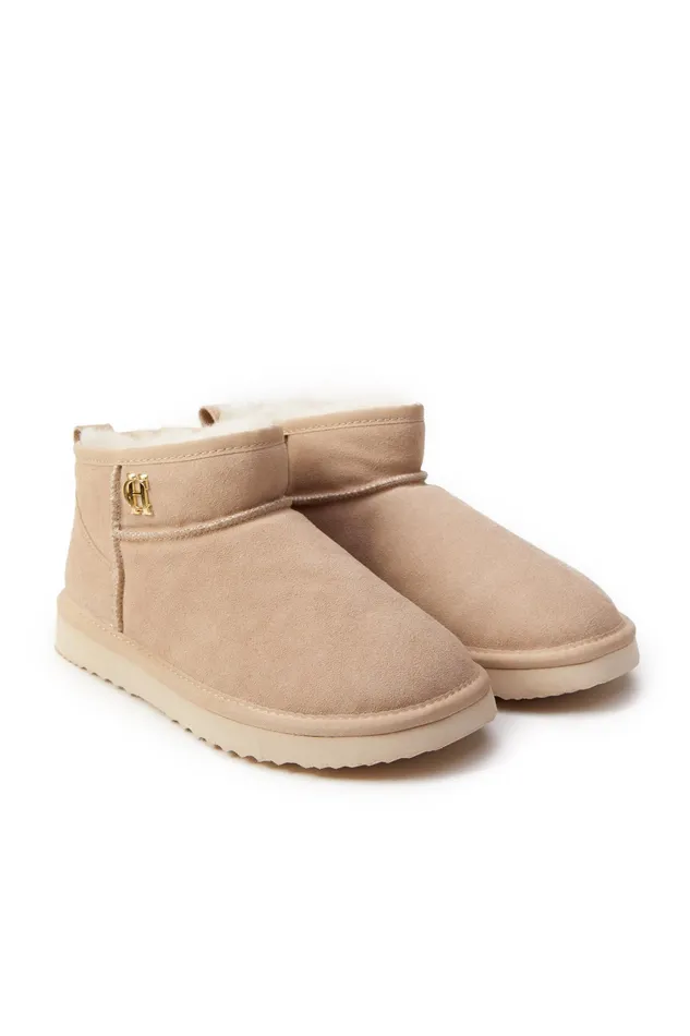 Holland Cooper Ultra Mini Shearling Boot Oyster Women Shearling Holland Cooper Ultra Mini Shearling Boot Oyster Women Shearling