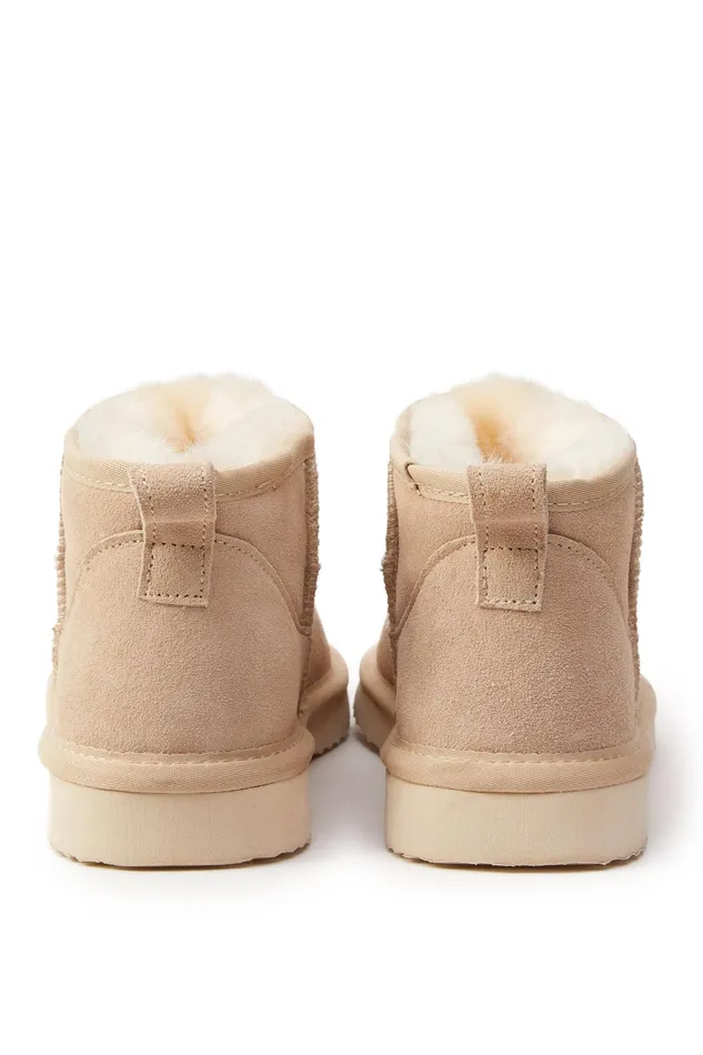 Holland Cooper Ultra Mini Shearling Boot Oyster Women Shearling Holland Cooper Ultra Mini Shearling Boot Oyster Women Shearling