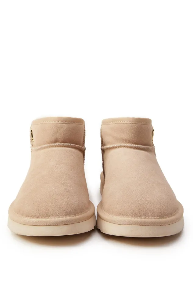 Holland Cooper Ultra Mini Shearling Boot Oyster Women Shearling Holland Cooper Ultra Mini Shearling Boot Oyster Women Shearling