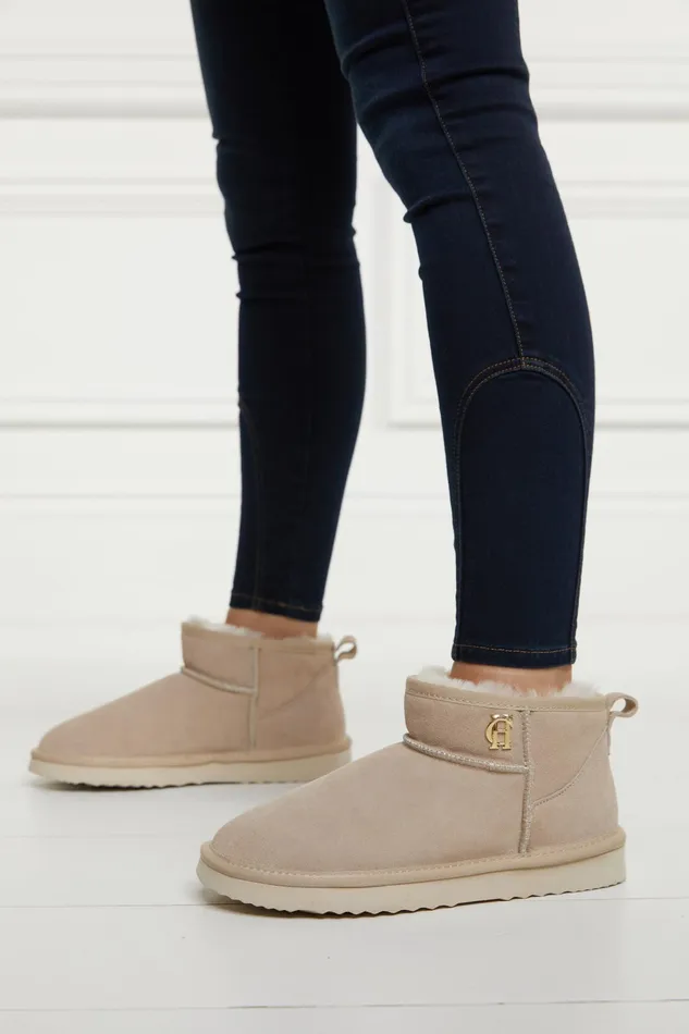 Holland Cooper Ultra Mini Shearling Boot Oyster Women Shearling Holland Cooper Ultra Mini Shearling Boot Oyster Women Shearling