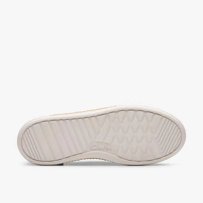 Hollyhock Walk Black Leather Women Clarks Sneakers