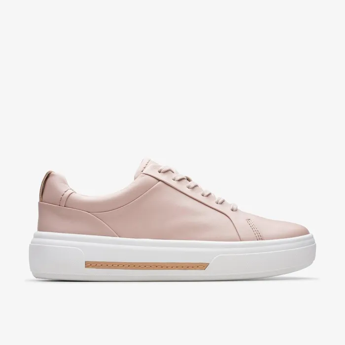 Hollyhock Walk Rose Leather Women Clarks Sneakers