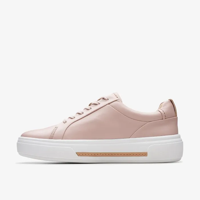 Hollyhock Walk Rose Leather Women Clarks Sneakers