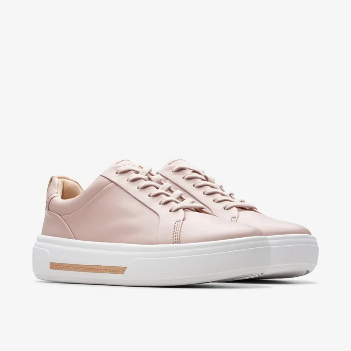 Hollyhock Walk Rose Leather Women Clarks Sneakers