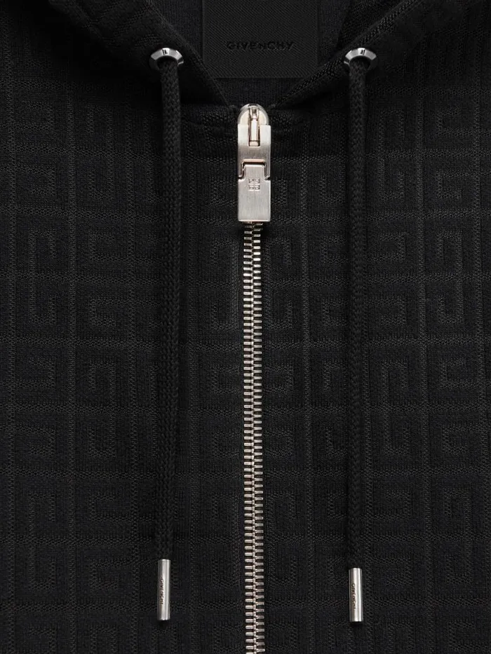 Hoodie In 4g Jacquard Black Men Givenchy Sweatshirts and Hoodies