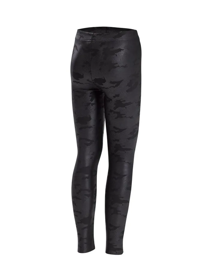 Hue Sleek Effects High Rise Leggings Black Camo Girls Girls