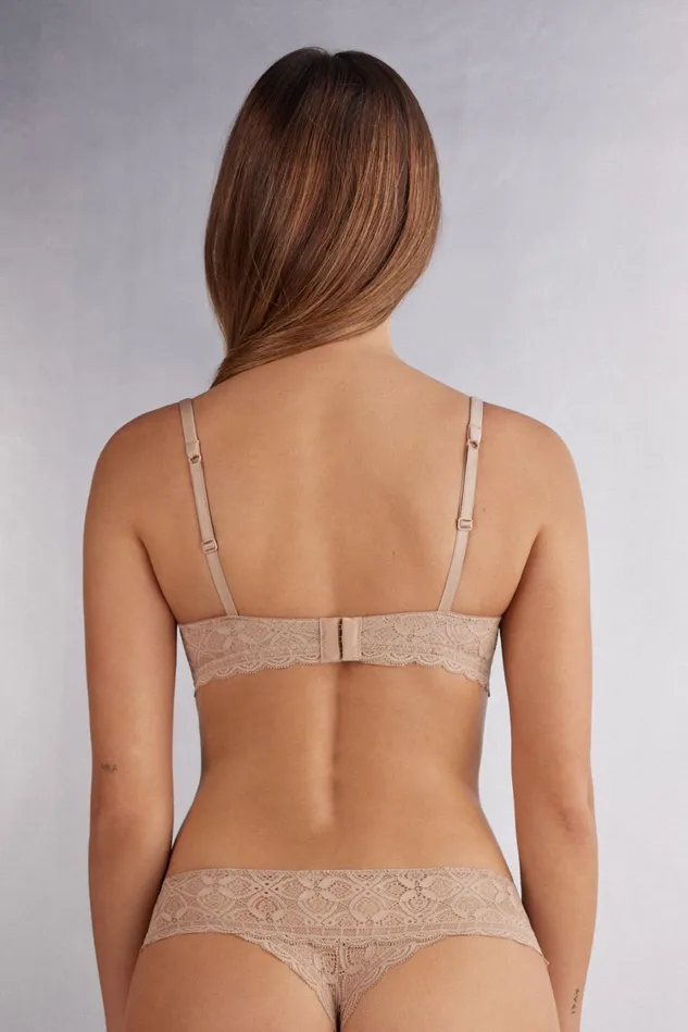 Intimissimi Balconette Women Claudia Balconette Bra In Lace Natural 044 8211 Honey Soft Beige