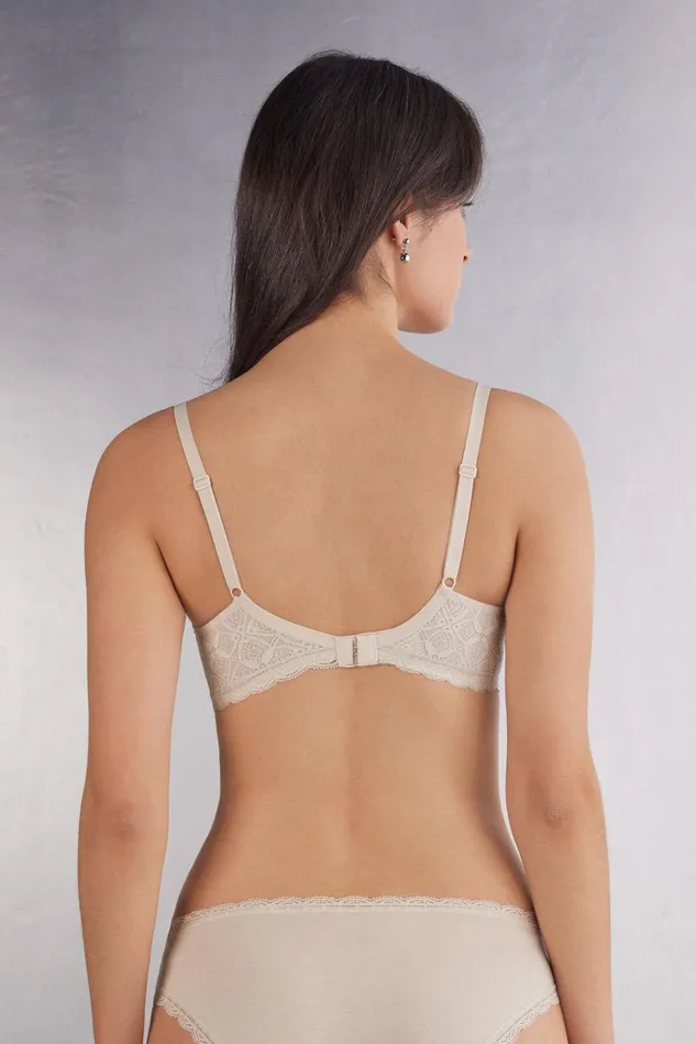 Intimissimi Balconette Women Irina Balconette Bra In Lace Natural 2280 8211 Avorio Crema