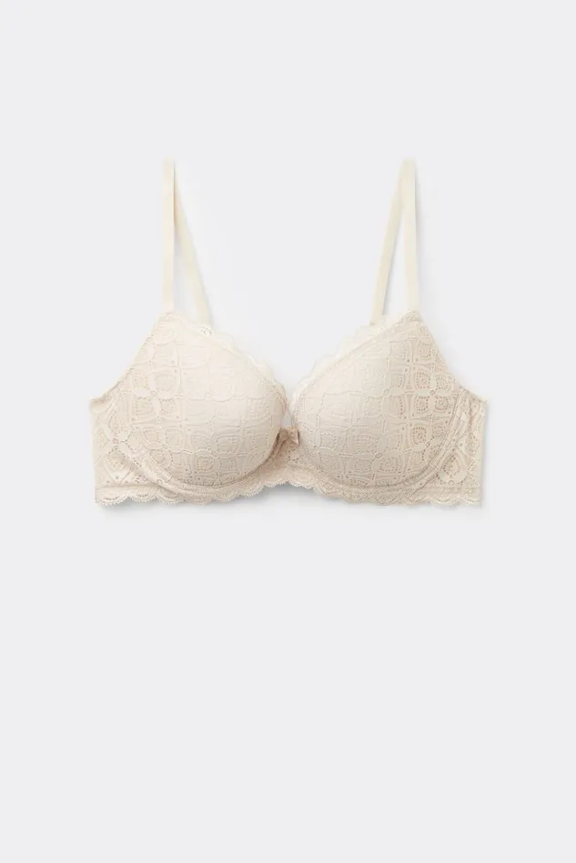 Intimissimi Balconette Women Irina Balconette Bra In Lace Natural 2280 8211 Avorio Crema