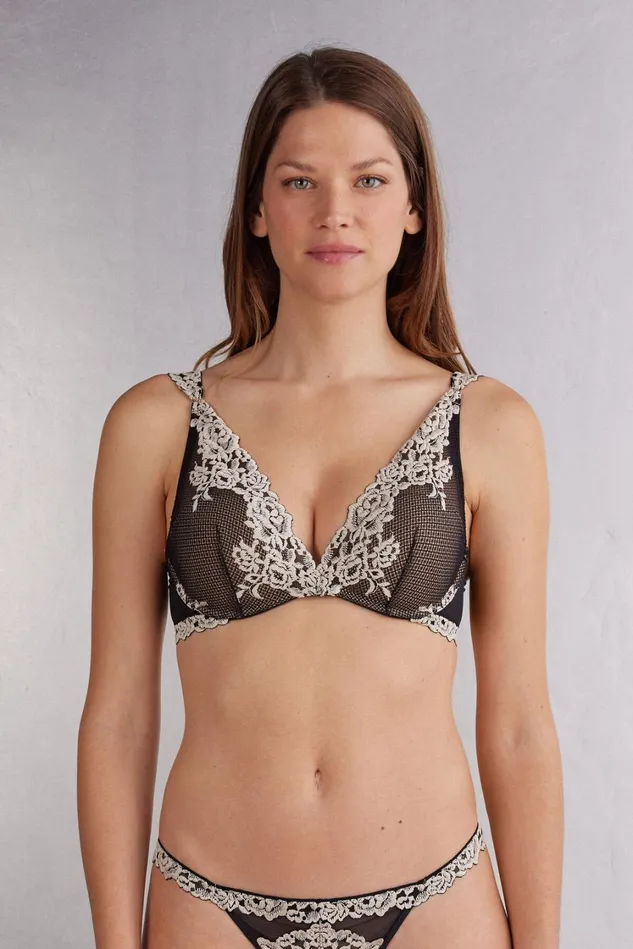 Intimissimi Balconette Women Pretty Flowers Giorgia Balconette Bra Multicolor 9887 8211 Blackivory Intimissimi Balconette Women Pretty Flowers Giorgia Balconette Bra Multicolor 9887 8211 Blackivory