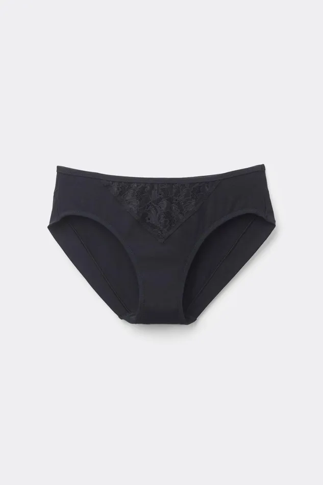Intimissimi Bikini Panties Women Delicate Pieces Lace Panties Black 019 8211 Black