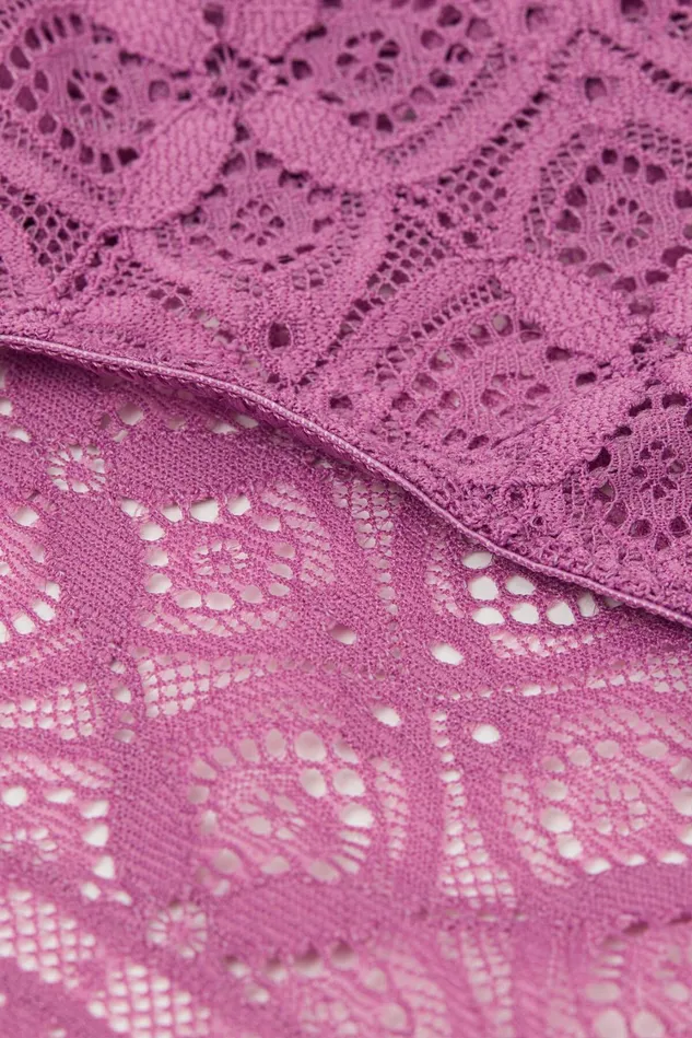 Intimissimi Bikini Panties Women Low Rise Lace Panties Pink 343j 8211 Bright Violet