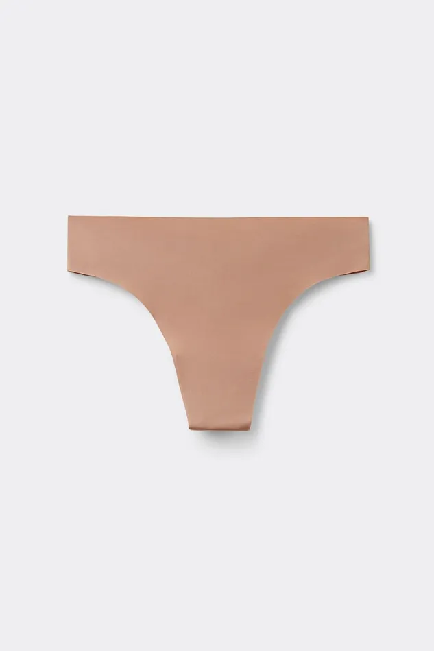 Intimissimi Brazilian Cut Women Brazilian Panties In Seamless Ultra Light Microfiber Natural 417i 8211 Marrone Cappuccino