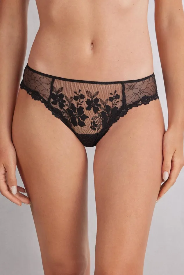 Intimissimi Brazilian Cut Women In Full Bloom Brazilian Black 019 8211 Black