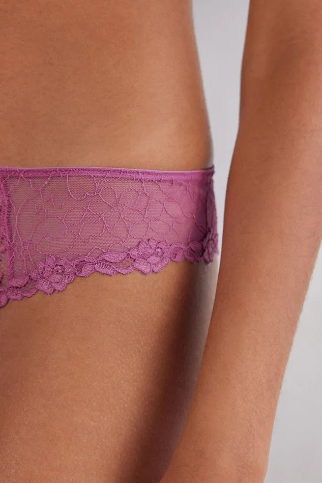 Intimissimi Brazilian Cut Women In Full Bloom Brazilian Pink 343j 8211 Bright Violet
