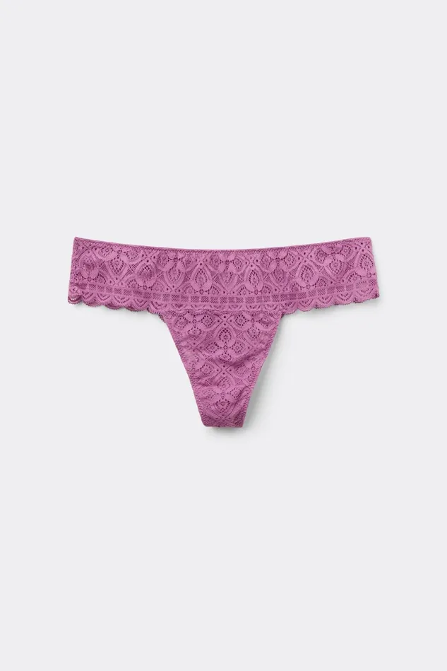 Intimissimi Brazilian Cut Women Lace Brazilian Pink 343j 8211 Bright Violet