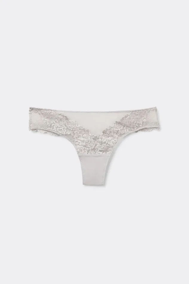 Intimissimi Brazilian Cut Women Pretty Flowers Brazilian Pale Grey 347j 8211 Ice Grey