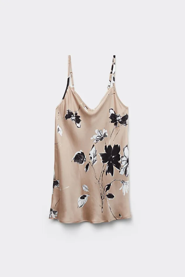 Intimissimi Camisoles Tank Tops Women Autumn Blossom Viscose Satin Top Floral 664j 8211 Stampa Autumn Blossom