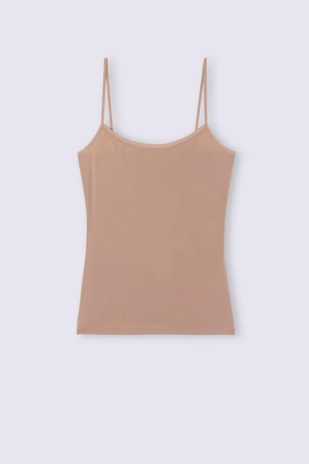 Intimissimi Camisoles Tank Tops Women Ultralight Microfiber Top Natural 417i 8211 Marrone Cappuccino