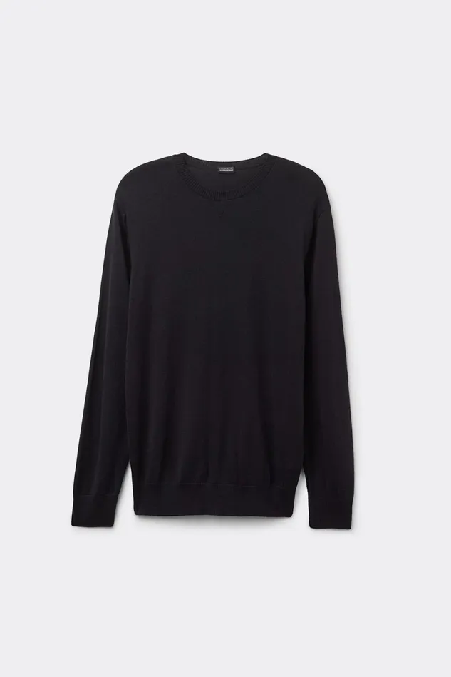 Intimissimi Long Sleeve Tops Men Long Sleeve Crewneck Top Black 019 8211 Black
