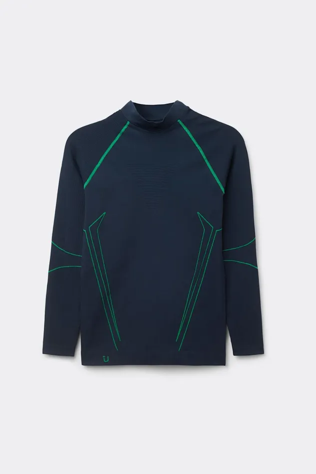 Intimissimi Long Sleeve Tops Men Long Sleeve Technical Sport Top Blue 800 8211 Blu Notte