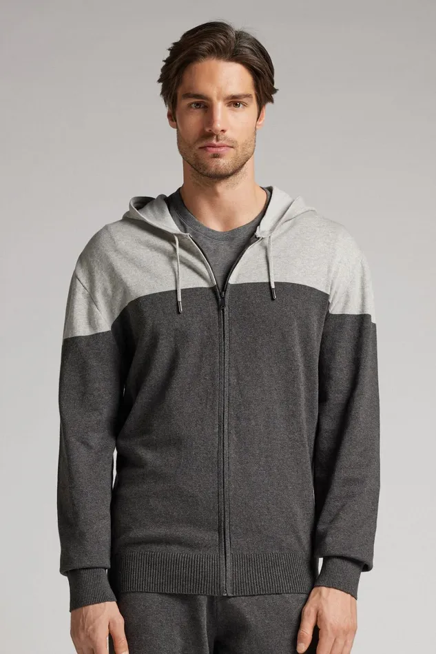 Intimissimi Long Sleeve Tops Men Zip Fleece Sweatshirt Grey 571j 8211 Grigio Chiaro Melangegrigio Scuro Melange Intimissimi Long Sleeve Tops Men Zip Fleece Sweatshirt Grey 571j 8211 Grigio Chiaro Melangegrigio Scuro Melange