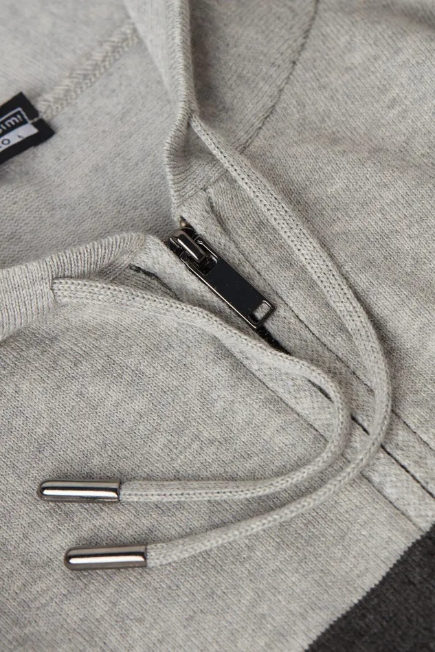 Intimissimi Long Sleeve Tops Men Zip Fleece Sweatshirt Grey 571j 8211 Grigio Chiaro Melangegrigio Scuro Melange