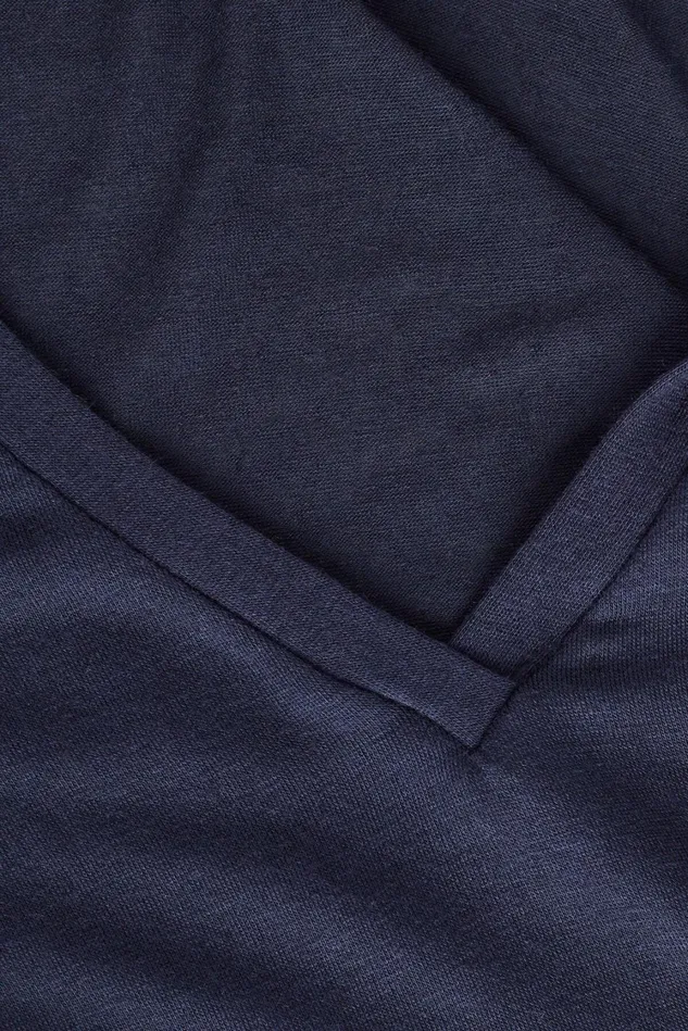Intimissimi Long Sleeve Tops Women VNeck Top In Modal Ultralight With Cashmere 1467 8211 Intense Blue