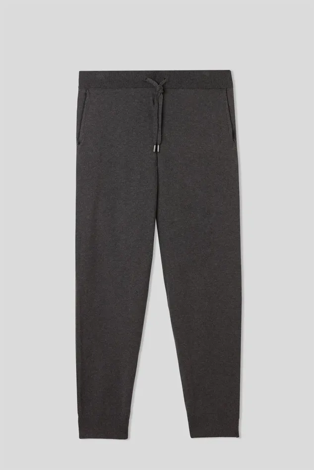 Intimissimi Pants Men Full Length Knit Pants Grey 040 8211 Dark Grey Blend