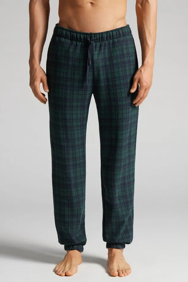 Intimissimi Pants Men Tartan Green Patterned Tricot Full Length Pants Blue 425j 8211 Tartan Verde Intimissimi Pants Men Tartan Green Patterned Tricot Full Length Pants Blue 425j 8211 Tartan Verde