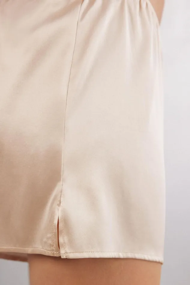 Intimissimi Short Pajamas Women Silk Shorts Natural 2280 8211 Avorio Crema