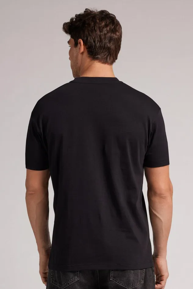 Intimissimi TShirts Polos Men Cotton Muscle TShirt Black 019 8211 Black