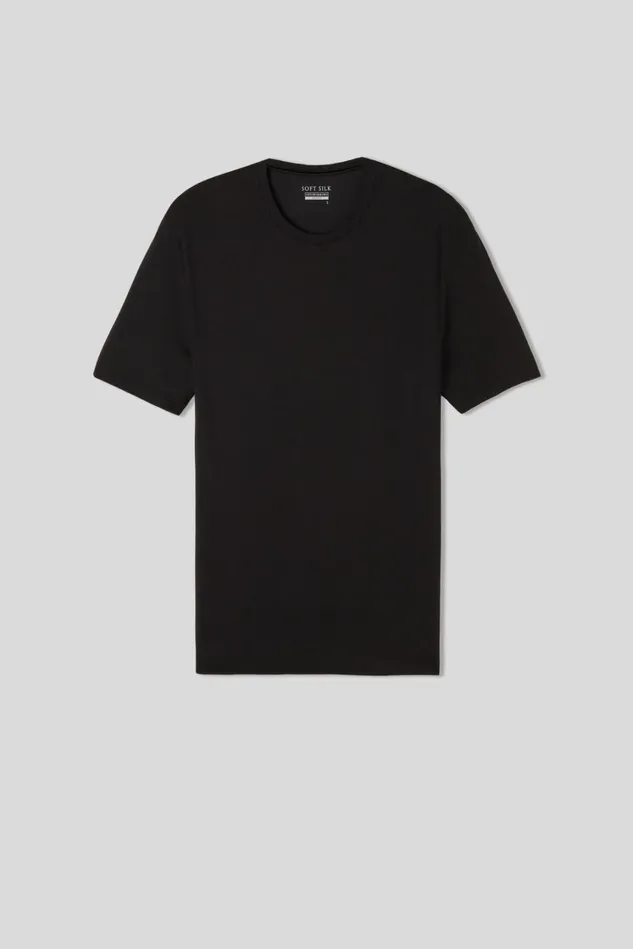 Intimissimi TShirts Polos Men Modal And Silk TShirt Black 019 8211 Black