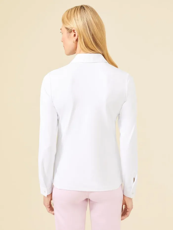 JMcLaughlin Betty Shirt White Women Shirts and Tops JMcLaughlin Betty Shirt White Women Shirts and Tops