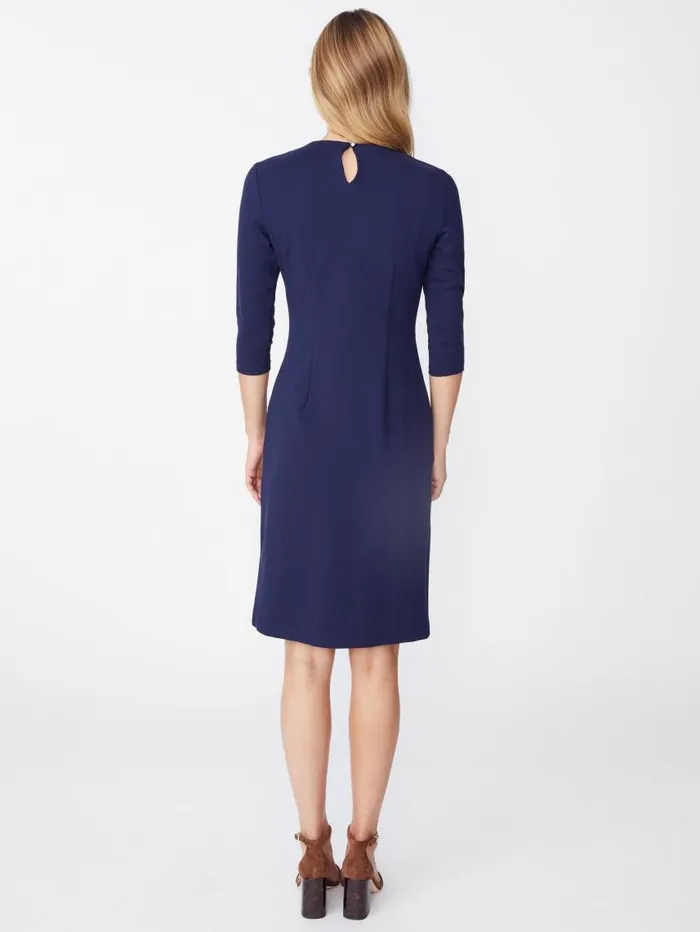 JMcLaughlin Catalyst Dress Winter Navy Women Dresses JMcLaughlin Catalyst Dress Winter Navy Women Dresses