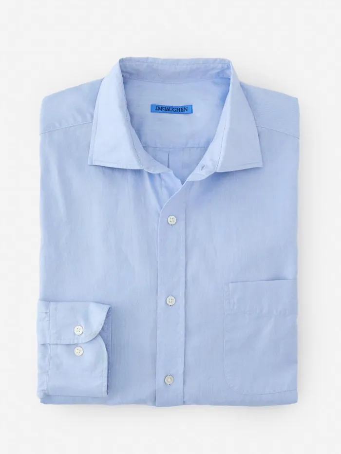 JMcLaughlin Club Classic Fit Shirt Blue Men Shirts