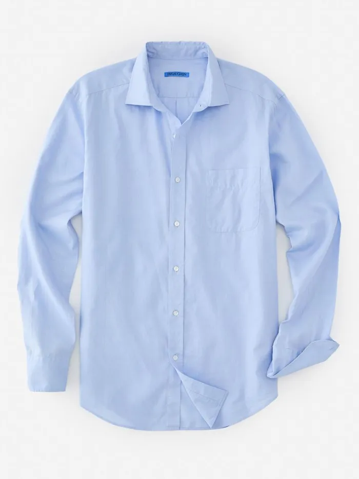 JMcLaughlin Club Classic Fit Shirt Blue Men Shirts JMcLaughlin Club Classic Fit Shirt Blue Men Shirts