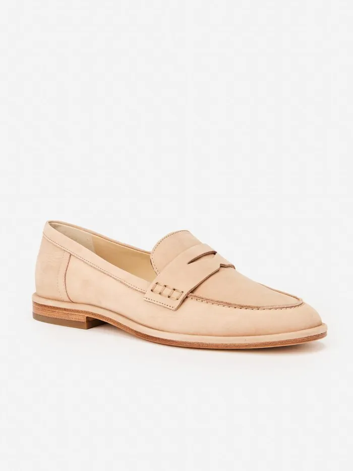 JMcLaughlin Concetta Suede Loafers Natural Women Flats