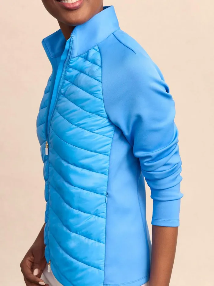 JMcLaughlin Grayer Jacket Water Blue Women Jackets and Outerwear JMcLaughlin Grayer Jacket Water Blue Women Jackets and Outerwear