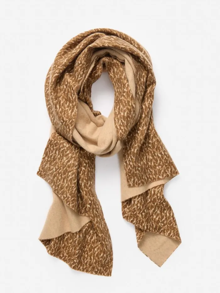 JMcLaughlin Jaipur Cashmere Scarf In Bengal Spot Camelbrown Women Scarves
